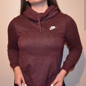 Maroon Nike Pullover Hoodie